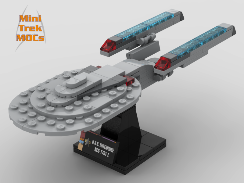 USS Enterprise NCC-1701-E MiniTrekMOCs Model - Star Trek Lego Instructions Available

Made for LEGO Bricks Bluebrixx Mega Blocks