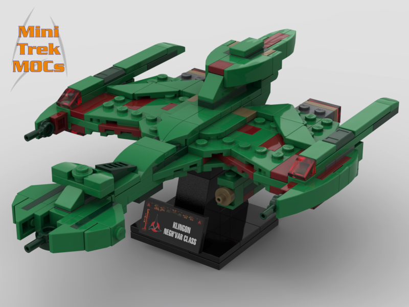 Klingon Negh'Var MiniTrekMOCs Model - Star Trek Lego Instructions Available

Made for LEGO Bricks Bluebrixx Mega Blocks