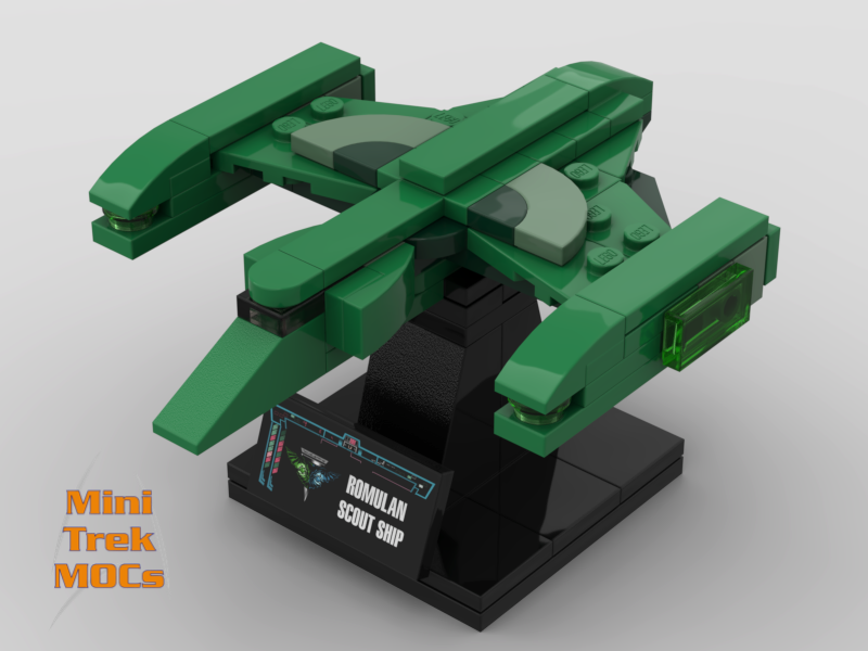 Romulan Scout Ship MiniTrekMOCs Model - Star Trek Lego Instructions Available

Made for LEGO Bricks Bluebrixx Mega Blocks