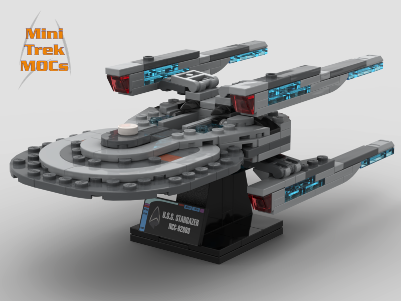 USS Stargazer NCC-82893 Picard Sagan Class Next Generation MOCs Model - Star Trek Lego Instructions Available

Made for LEGO Bricks Bluebrixx Mega Blocks