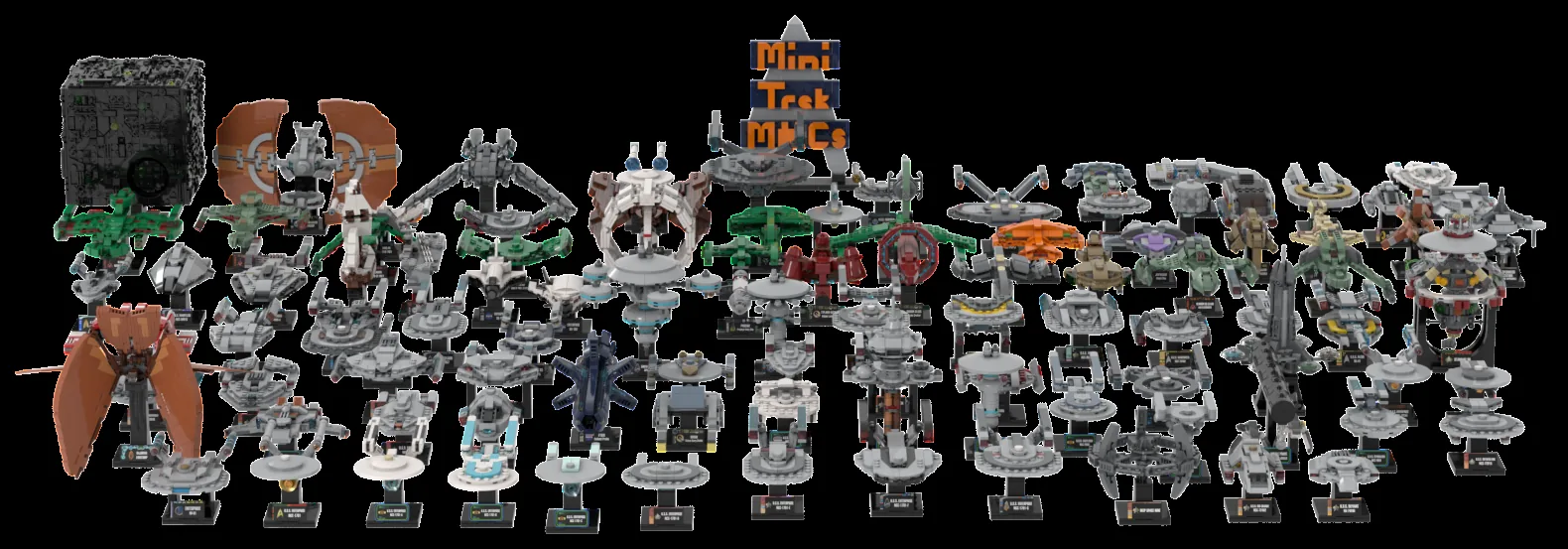 The complete MiniTrekMOCs fleet lined up