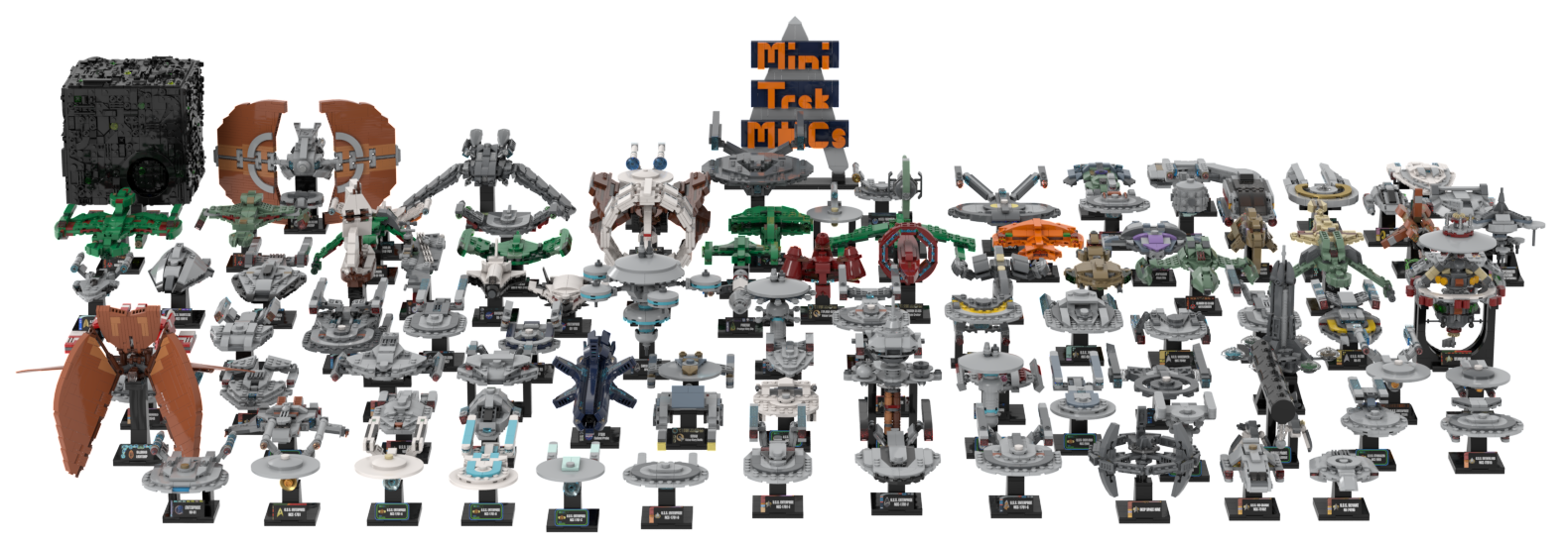 The complete MiniTrekMOCs fleet lined up