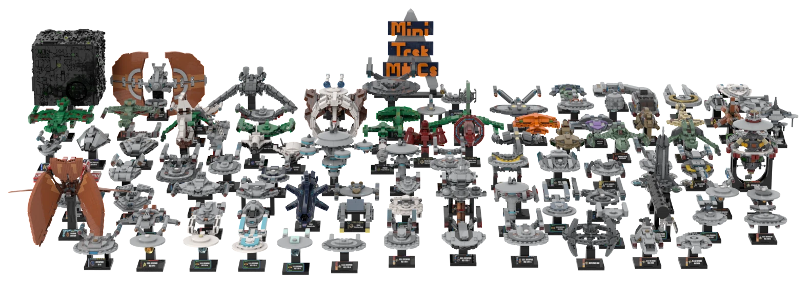 The complete MiniTrekMOCs fleet lined up