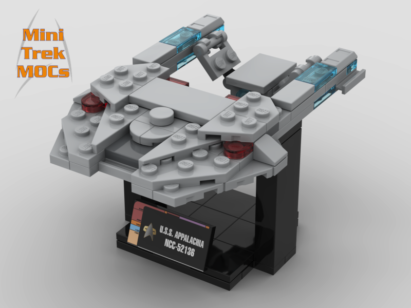 USS Appalachia Steamrunner Class MiniTrekMOCs Model - Star Trek Lego Instructions Available