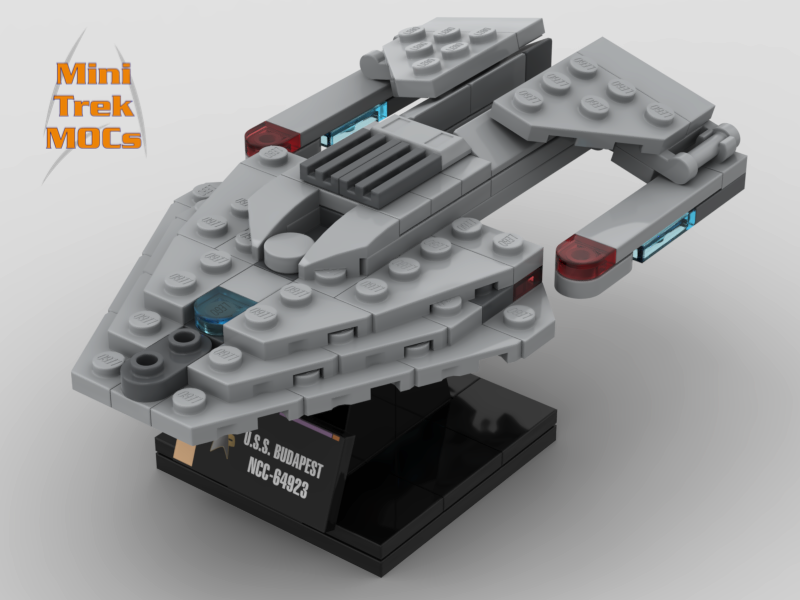 USS Budapest Norway Class MiniTrekMOCs Model - Star Trek Lego Instructions Available

Made for LEGO Bricks Bluebrixx Mega Blocks