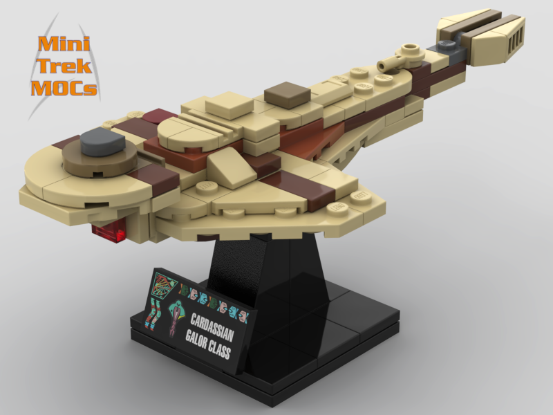Cardassian Galor Dominion MiniTrekMOCs Model - Star Trek Lego Instructions Available

Made for LEGO Bricks Bluebrixx Mega Blocks