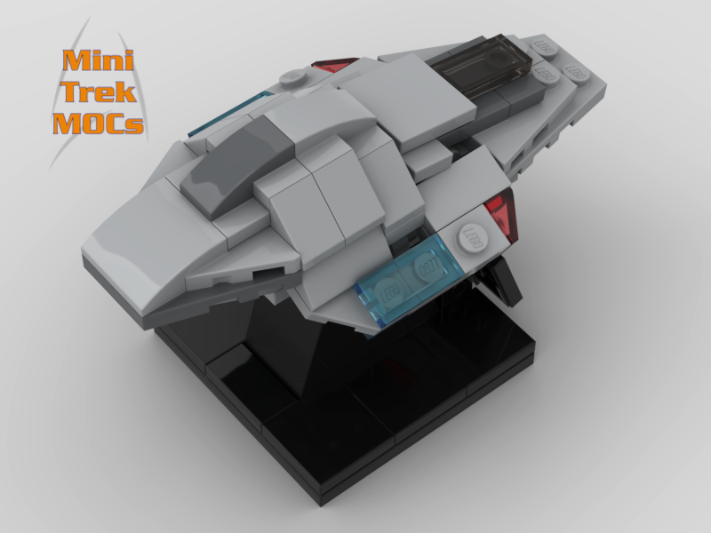 VOY USS Voyager Delta Flyer MiniTrekMOCs Model - Star Trek Lego Instructions Available