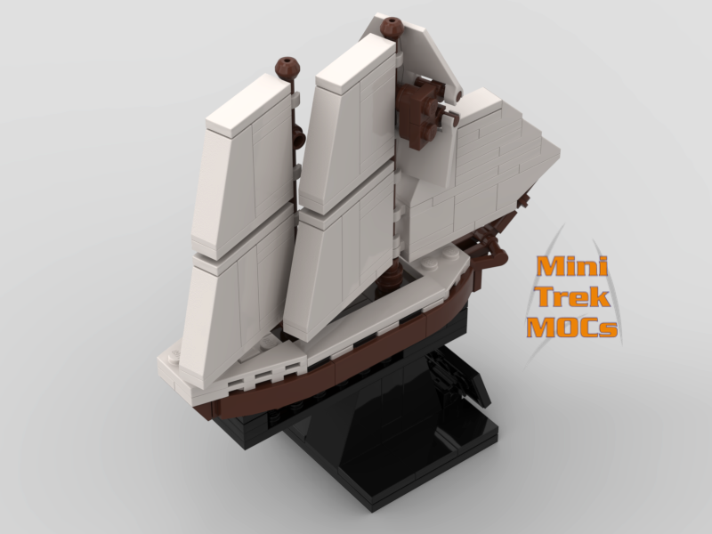 USS Enterprise 1775 Sailing Vessel Ship MiniTrekMOCs Model - Star Trek Lego Instructions Available