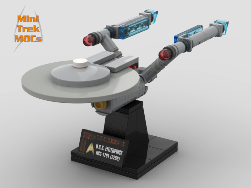 USS Enterprise from Star Trek Strange New Worlds MiniTrekMOCs Model - Star Trek Lego Instructions Available