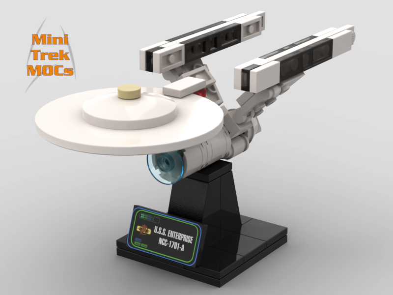 USS Enterprise NCC-1701-A MiniTrekMOCs Model - Star Trek Lego Instructions Available