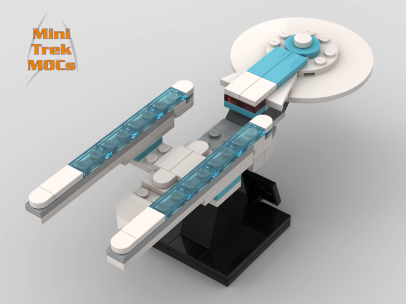 USS Enterprise NCC-1701-B MiniTrekMOCs Model - Star Trek Lego Instructions Available
