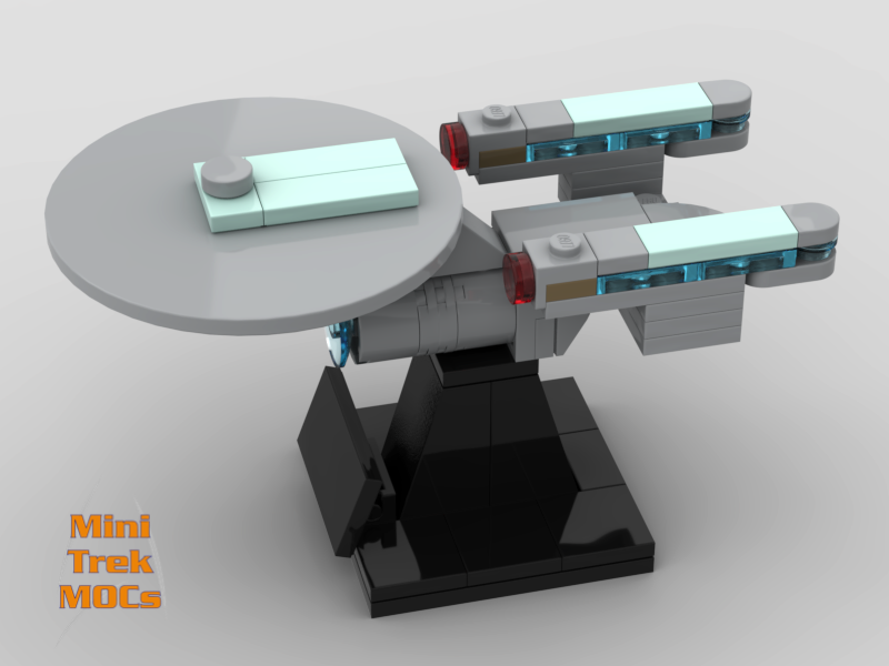 USS Enterprise NCC-1701-C MiniTrekMOCs Model - Star Trek Lego Instructions Available