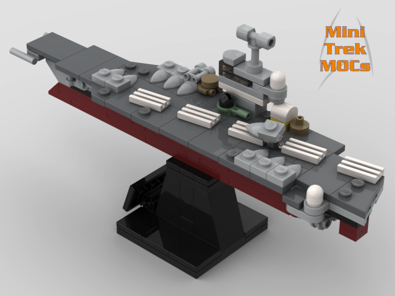 USS Enterprise CVN-65 Aircraft Carrier MiniTrekMOCs Model - Star Trek Lego Instructions Available