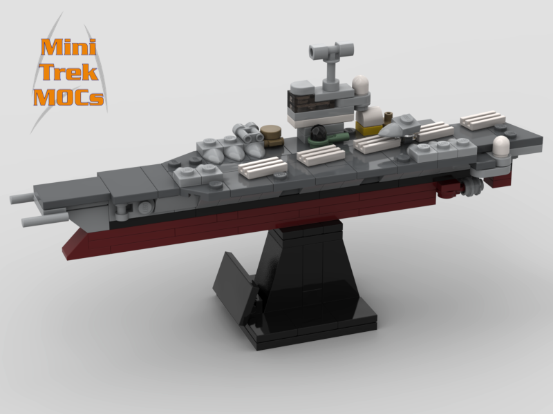 USS Enterprise CVN-65 Aircraft Carrier MiniTrekMOCs Model - Star Trek Lego Instructions Available