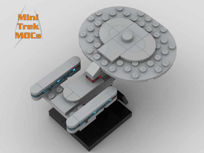 USS Enterprise NCC-1701-D MiniTrekMOCs Model - Star Trek Lego Instructions Available
