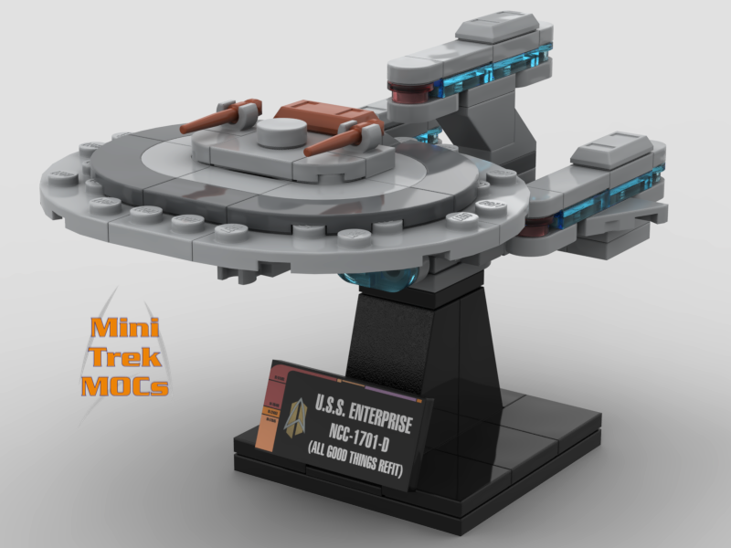 USS Enterprise NCC-1701-D Refit All Good Things Next Generation MOCs Model - Star Trek Lego Instructions Available

Made for LEGO Bricks Bluebrixx Mega Blocks