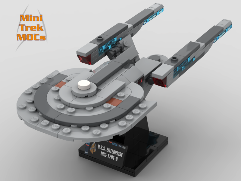 USS Enterprise-G USS Titan-A Constitution Class from Star Trek Picard MiniTrekMOCs Model - Star Trek Lego Instructions Available

Made for LEGO Bricks Bluebrixx Mega Blocks