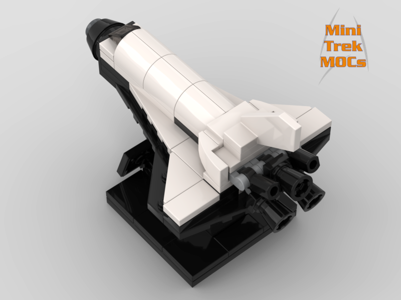 Enterprise OV-101 NASA Space Shuttle Orbiter MiniTrekMOCs Model - Star Trek Lego Instructions Available