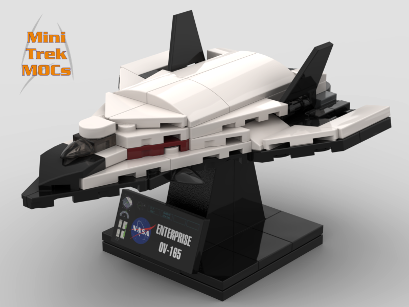Enterprise OV-165 NASA Space Shuttle Orbiter MiniTrekMOCs Model - Star Trek Lego Instructions Available

Made for LEGO Bricks Bluebrixx Mega Blocks