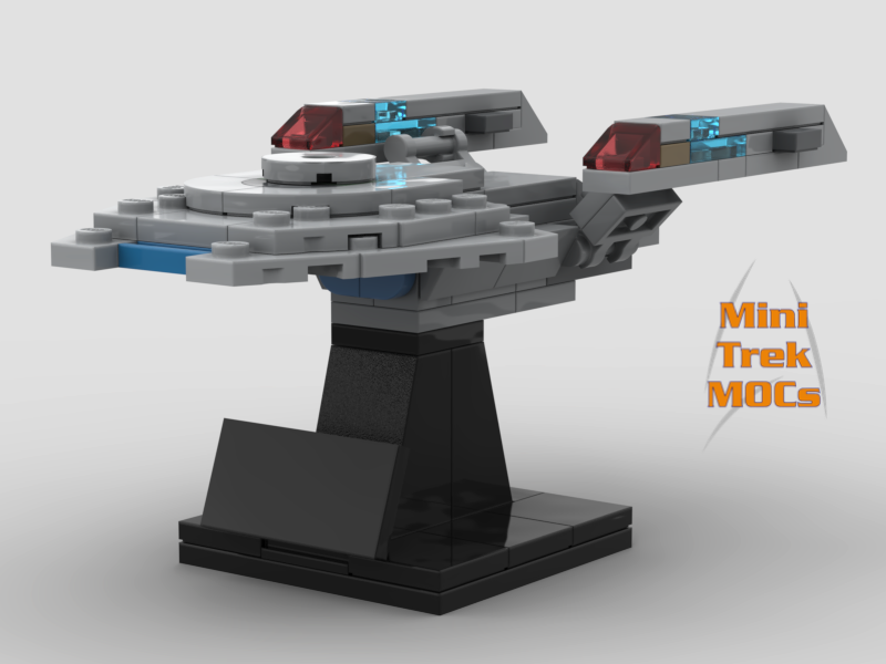 USS Equinox Nova Class MiniTrekMOCs Model - Star Trek Lego Instructions Available