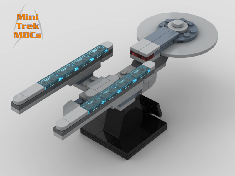 USS Excelsior MiniTrekMOCs Model - Star Trek Lego Instructions Available