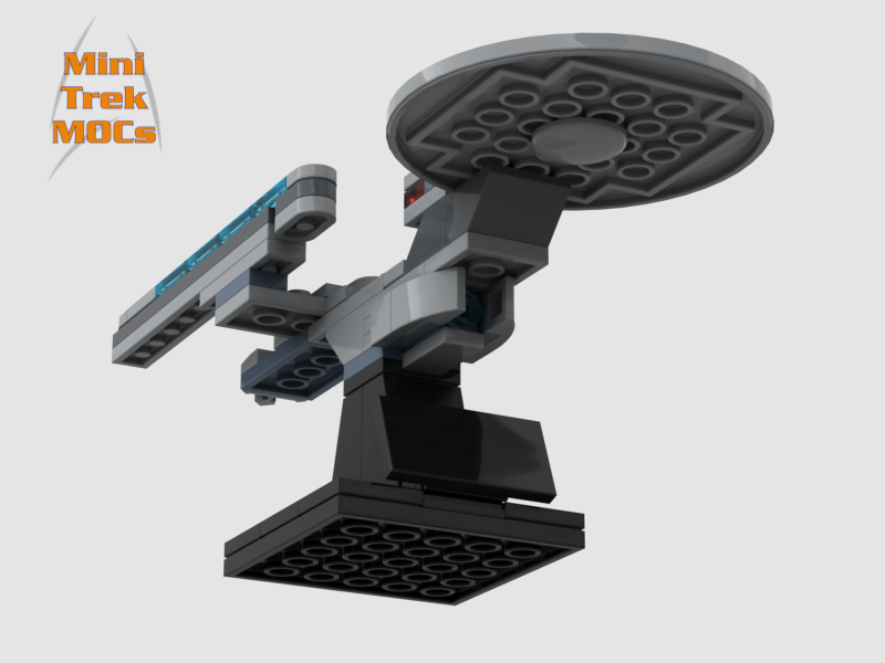 USS Excelsior MiniTrekMOCs Model - Star Trek Lego Instructions Available