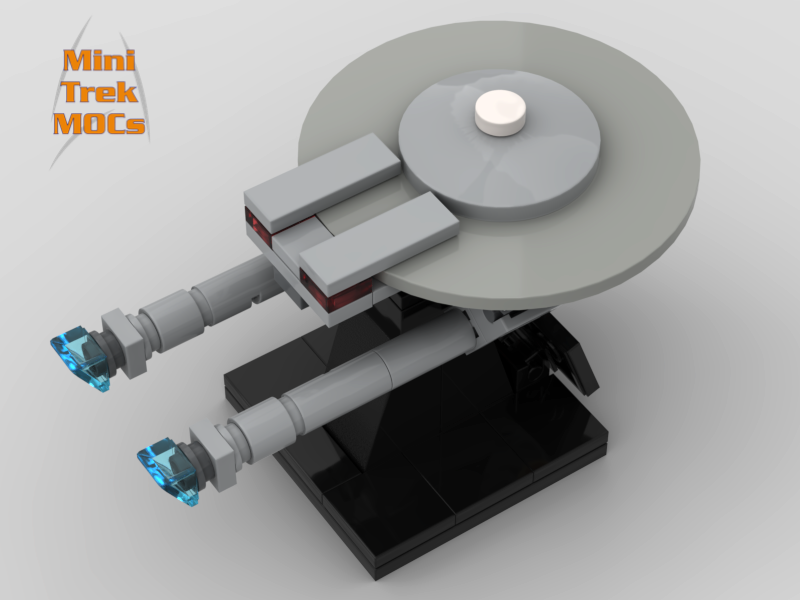 USS Farragut from Star Trek Strange New Worlds MiniTrekMOCs Model - Star Trek Lego Instructions Available