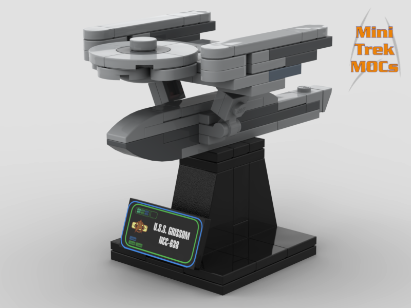 USS Grissom MiniTrekMOCs Model - Star Trek Lego Instructions Available