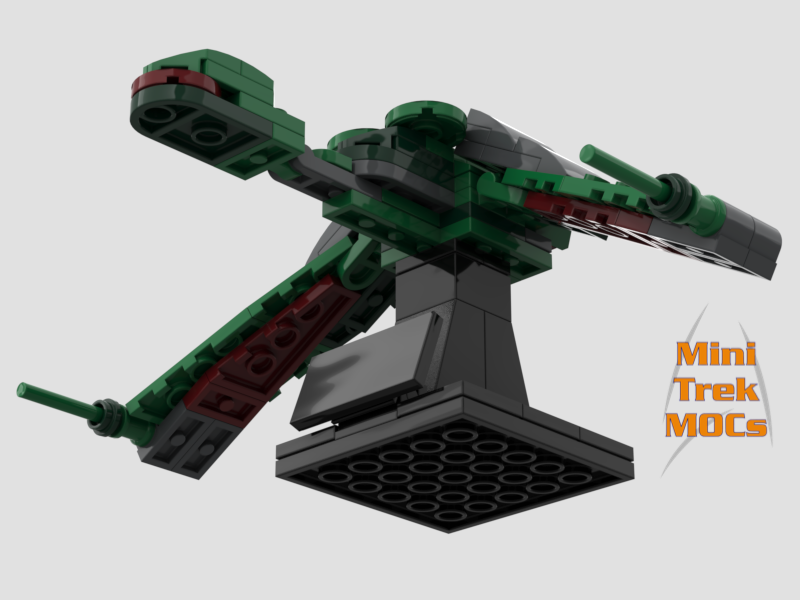 Klingon Bird of Prey MiniTrekMOCs Model - Star Trek Lego Instructions Available