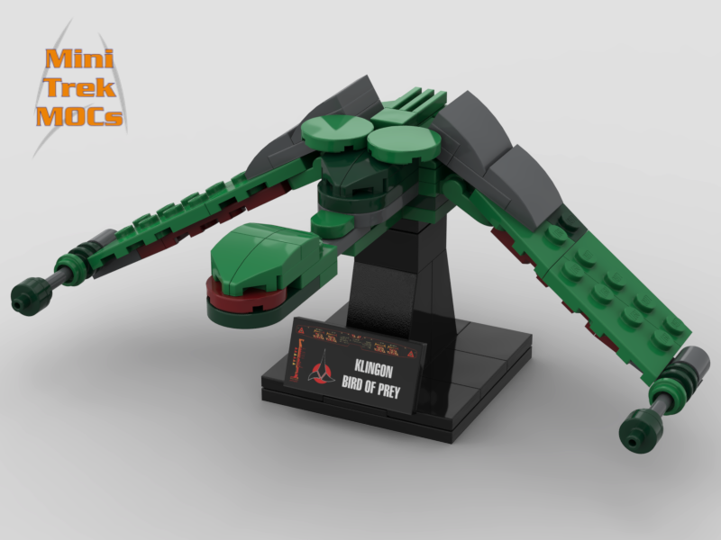 Klingon Bird of Prey HMS Bounty B'Rel MiniTrekMOCs Model - Star Trek Lego Instructions Available

Made for LEGO Bricks Bluebrixx Mega Blocks