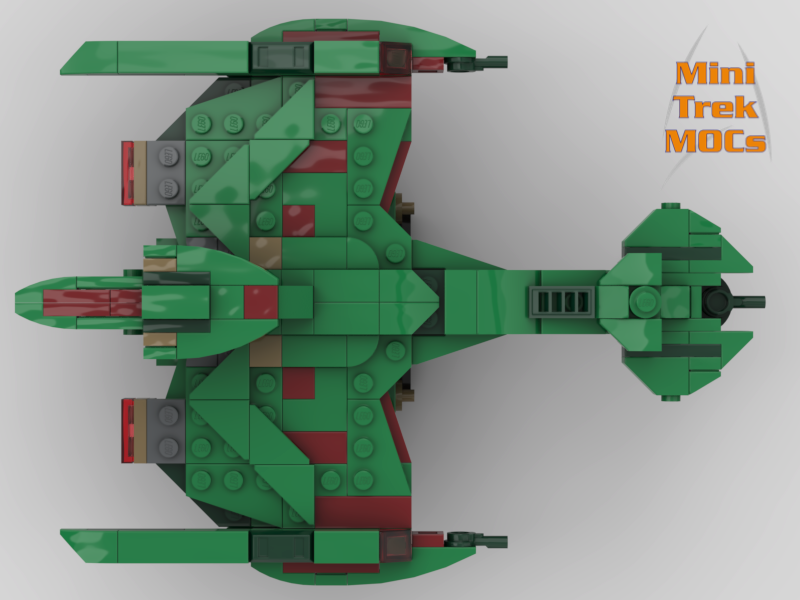 Klingon Negh'Var MiniTrekMOCs Model - Star Trek Lego Instructions Available