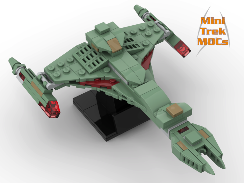 Klingon Vor'cha Attack Cruiser MiniTrekMOCs Model - Star Trek Lego Instructions Available