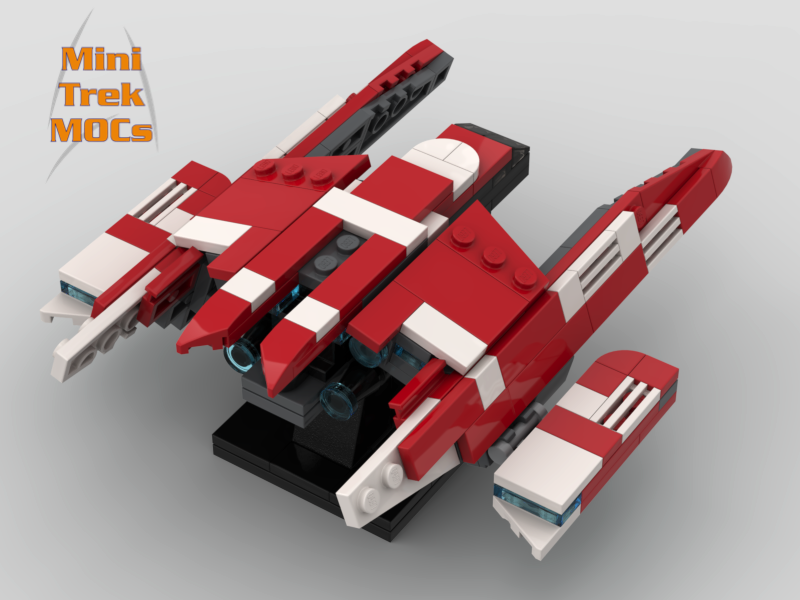 La Sirena from Star Trek Picard MiniTrekMOCs Model - Star Trek Lego Instructions Available