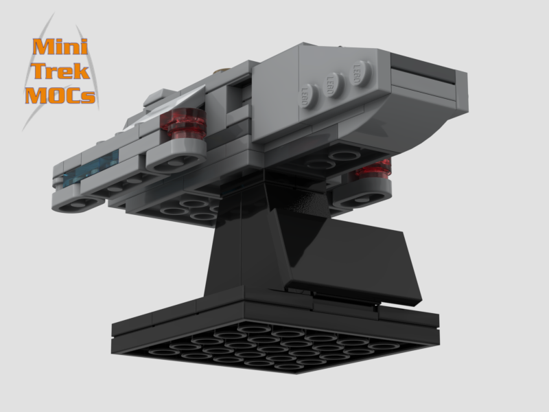 DS9 Deep Space Nine USS Rio Grande Runabout MiniTrekMOCs Model - Star Trek Lego Instructions Available