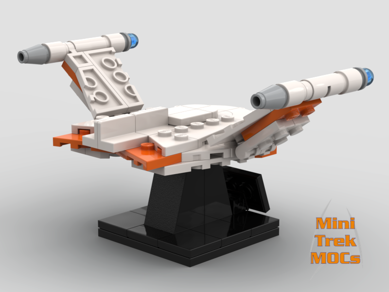 Romulan Bird of Prey MiniTrekMOCs Model - Star Trek Lego Instructions Available
