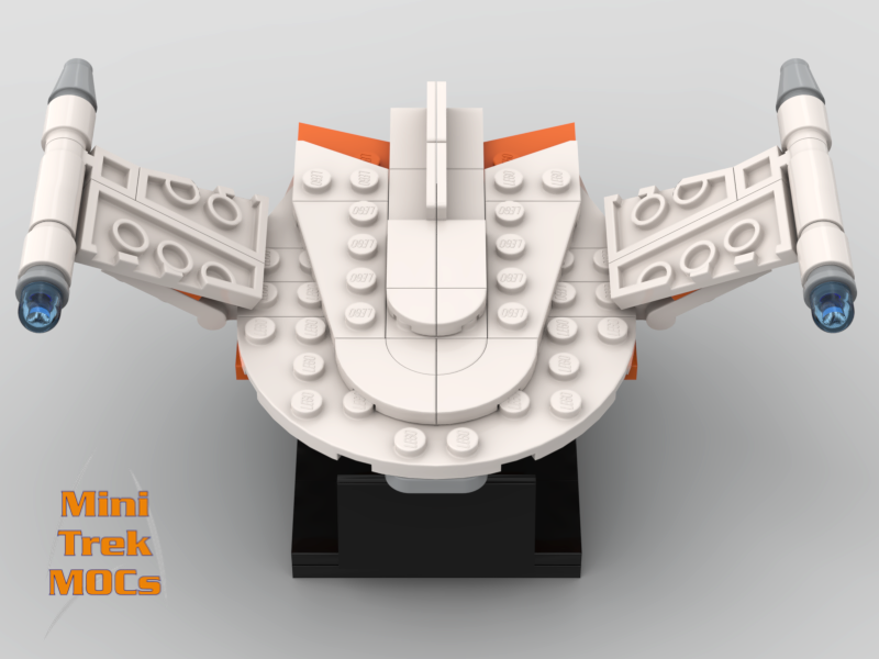 Romulan Bird of Prey MiniTrekMOCs Model - Star Trek Lego Instructions Available