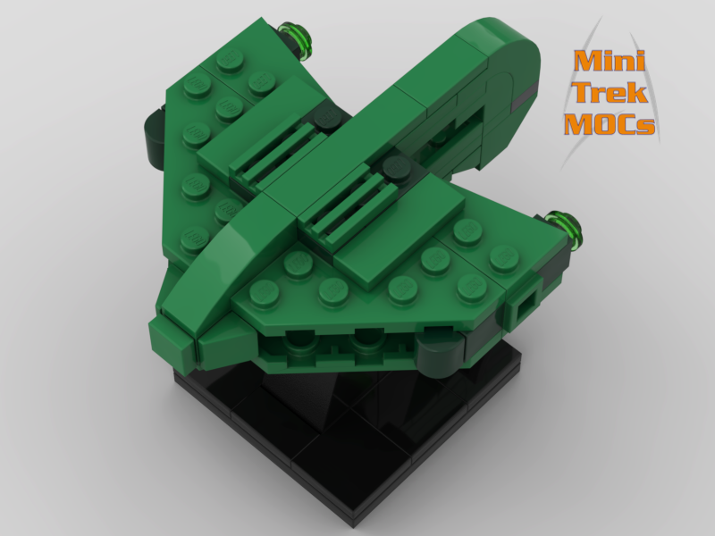 Romulan Warbird D'deridex MiniTrekMOCs Model - Star Trek Lego Instructions Available