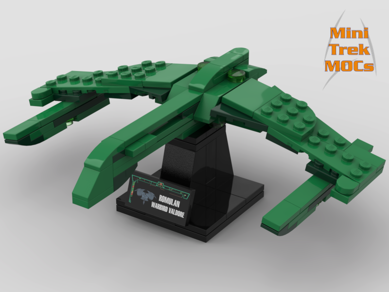 Romulan Warbird Valdore MiniTrekMOCs Model - Star Trek Lego Instructions Available