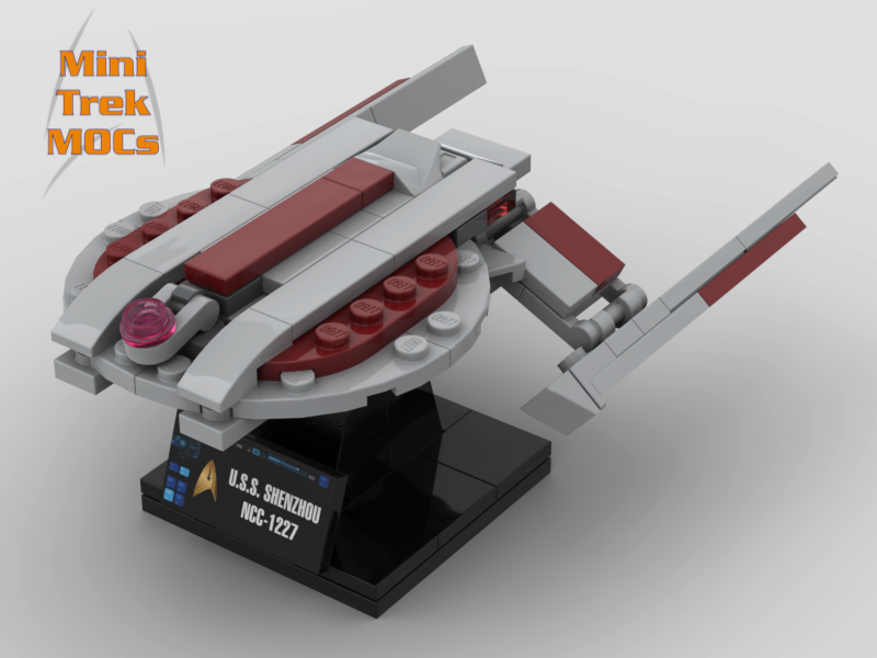 USS Shenzhou from Star Trek Discovery MiniTrekMOCs Model - Star Trek Lego Instructions Available
