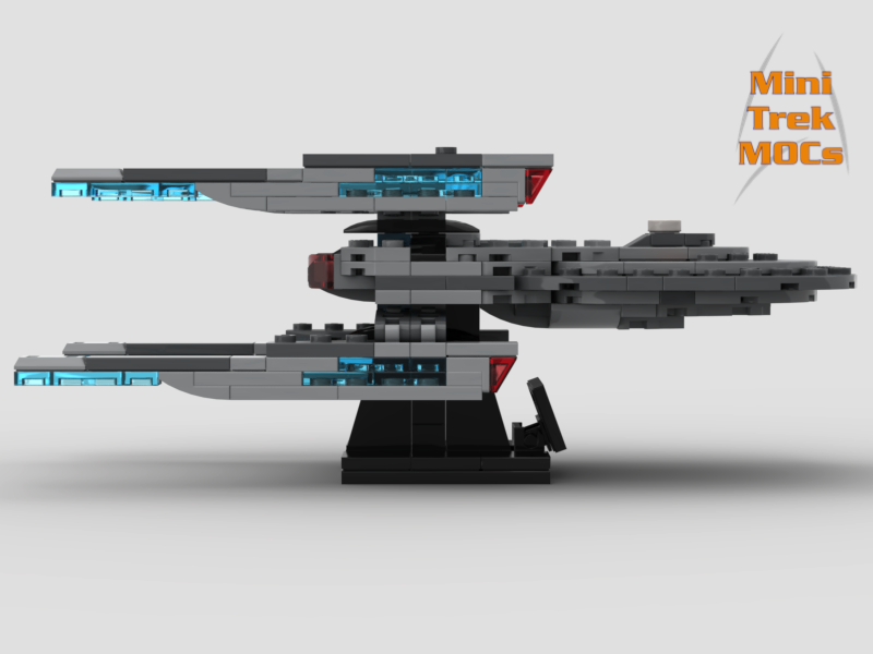 USS Stargazer Sagan Class from Star Trek Picard MiniTrekMOCs Model - Star Trek Lego Instructions Available