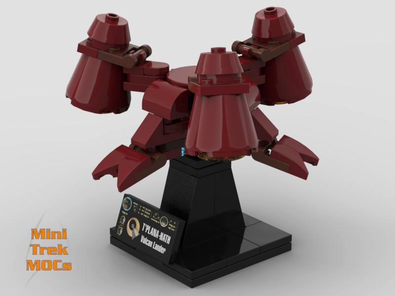 T'Plana-Hath Vulcan Lander from Star Trek First Contact MiniTrekMOCs Model - Star Trek Lego Instructions Available