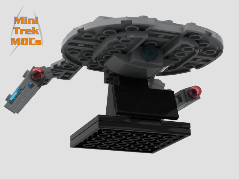 USS Thunderchild Akira Class MiniTrekMOCs Model - Star Trek Lego Instructions Available