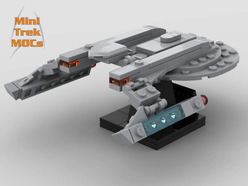 USS Thunderchild Akira Class MiniTrekMOCs Model - Star Trek Lego Instructions Available