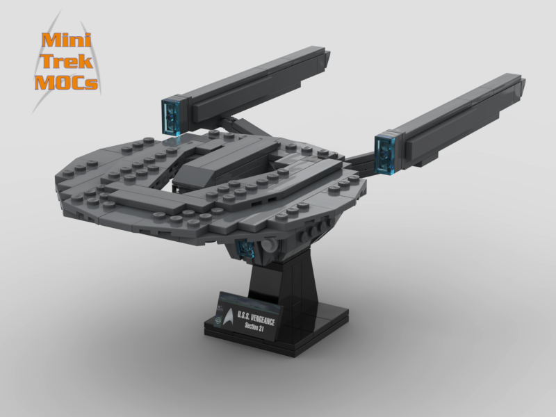 USS Vengeance Kelvin Timeline from Star Trek Into Darkness MiniTrekMOCs Model - Star Trek Lego Instructions Available