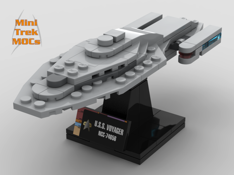 VOY USS Voyager MiniTrekMOCs Model - Star Trek Lego Instructions Available

Made for LEGO Bricks Bluebrixx Mega Blocks