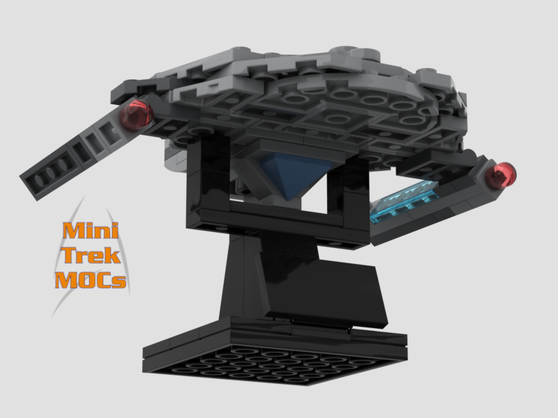 USS Yeager Saber Class MiniTrekMOCs Model - Star Trek Lego Instructions Available