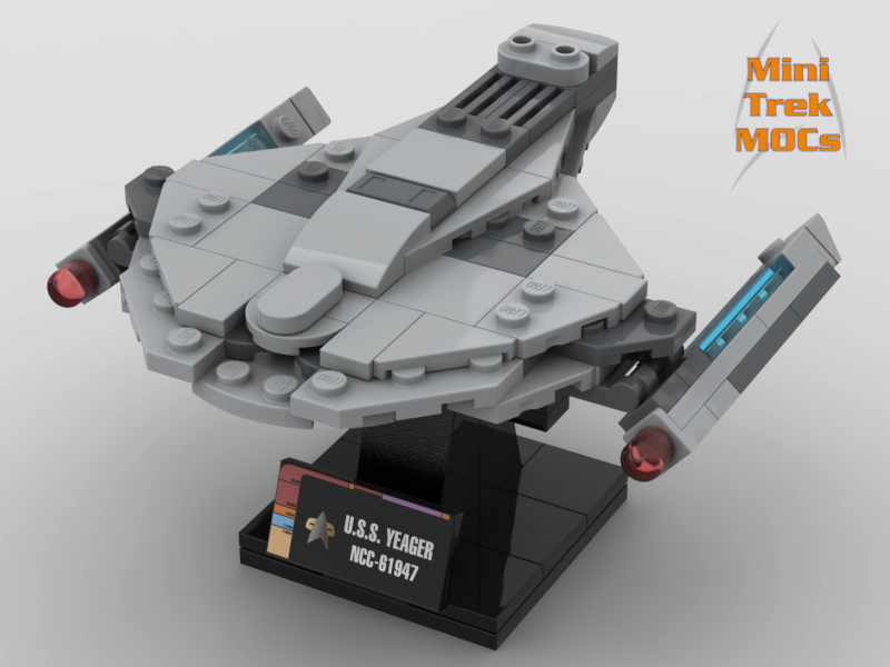 USS Yeager Saber Class MiniTrekMOCs Model - Star Trek Lego Instructions Available

Made for LEGO Bricks Bluebrixx Mega Blocks